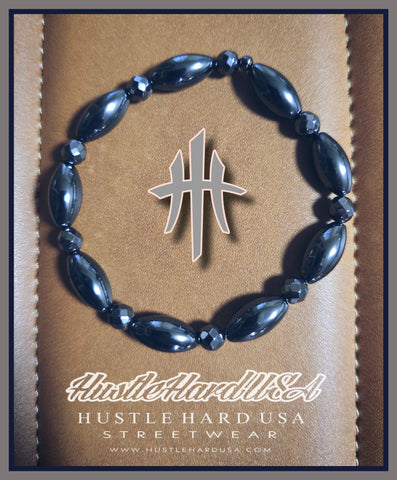 HustleHardUSA "BULLIT2" Custom Beaded Bracelet