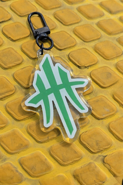 HustleHardUSA 2.5" GREEN Custom Key Chain