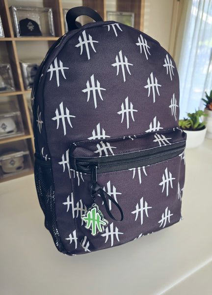 HustleHardUSA BLACK/SILVER HUSTLER BackPack