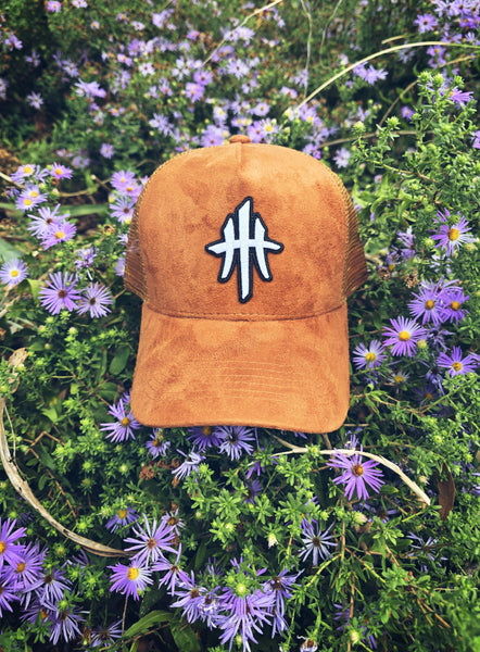 HustleHardUSA "BEVO" (BURNT ORANGE SUEDE) Trucker Lid