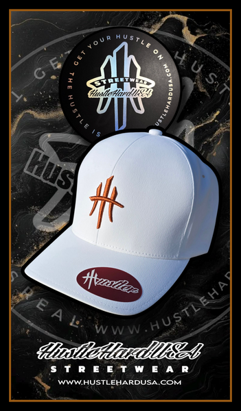 HustleHardUSA BURNT ORANGE Embroidered HH