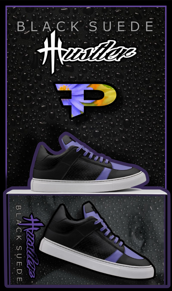 HustleHardUSA "BLACK SUEDE" PurpleFam HUSTLER - LowTop