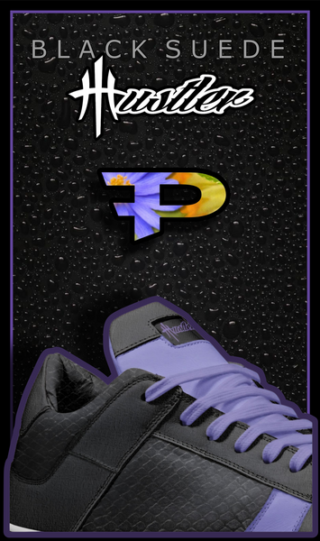 HustleHardUSA "BLACK SUEDE" PurpleFam HUSTLER - LowTop