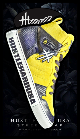 "HUSTLEHARDUSA" Custom Graphic Sole Tag