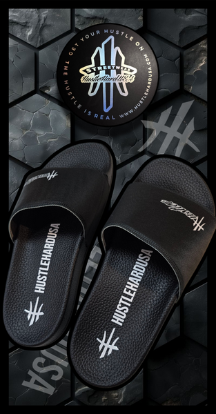 HustleHardUSA "SLIDE HUSTLE" CUSTOM SLIDES (WOMEN'S PURCHASING LINK)