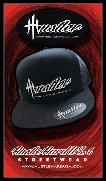 "HUSTLER" 5-Panel Flatfront Snapback