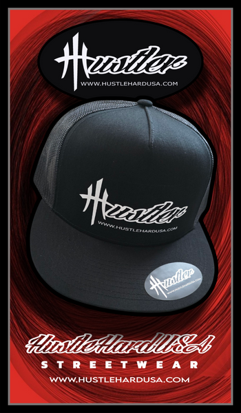 "HUSTLER" 5-Panel Flatfront Snapback
