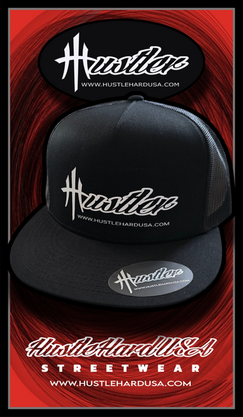 "HUSTLER" 5-Panel Flatfront Snapback