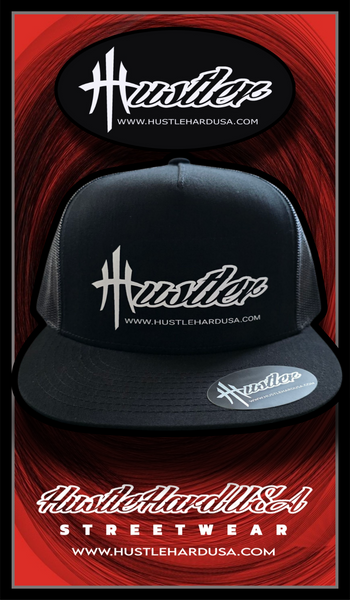 "HUSTLER" 5-Panel Flatfront Snapback