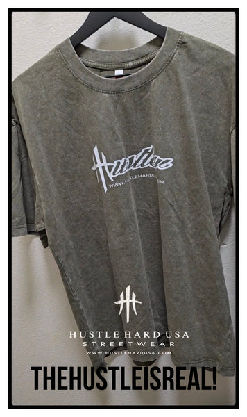HUSTLER OS Vintage Washed Custom Tee