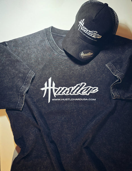 HUSTLER OS Vintage Washed Custom Tee
