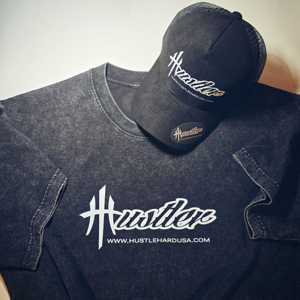 HUSTLER OS Vintage Washed Custom Tee