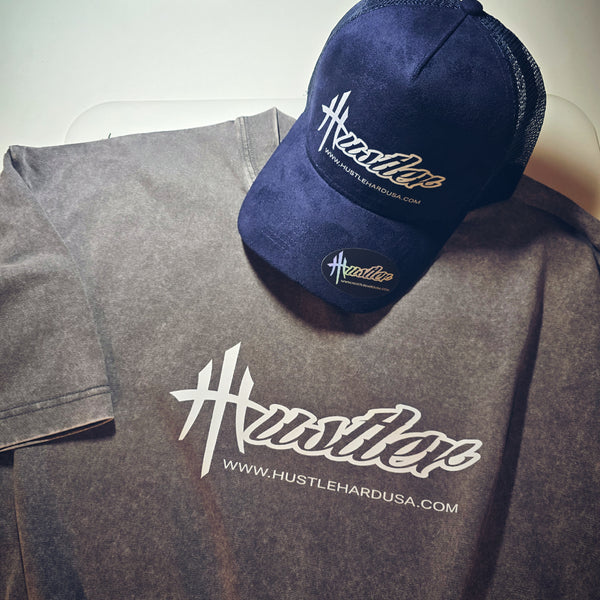 HUSTLER OS Vintage Washed Custom Tee