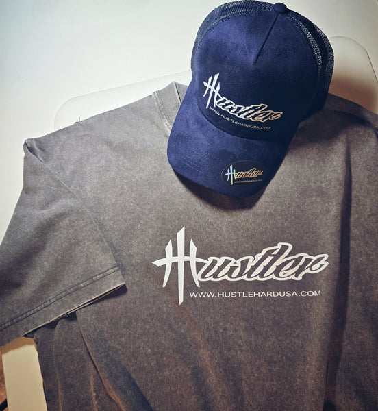 HUSTLER OS Vintage Washed Custom Tee