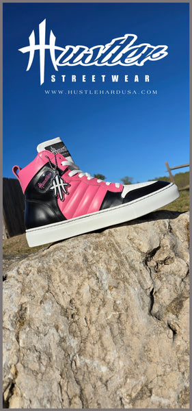 HustlehardUSA "Hustler No. 1" Custom High Top Sneaker