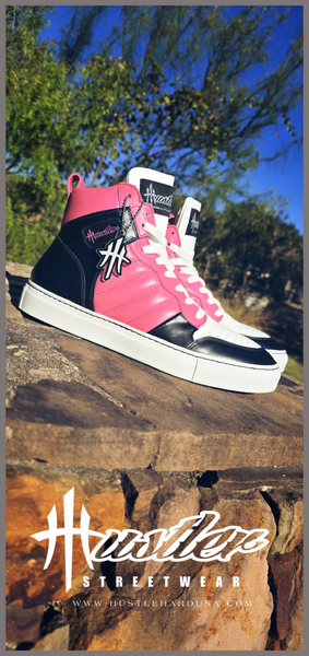 HustlehardUSA "Hustler No. 1" Custom High Top Sneaker