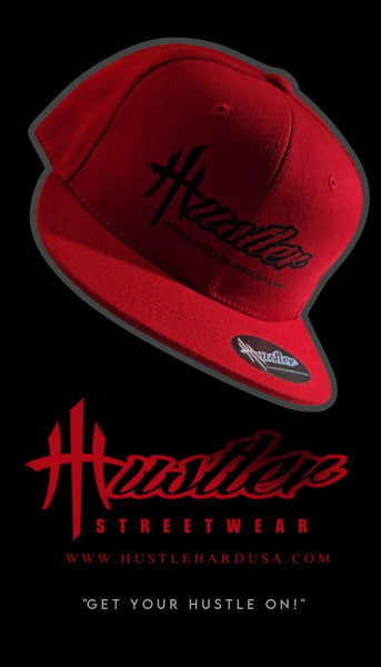 HustleHardUSA "HUSTLER" Branded Retro Style Decky Fitted Lid
