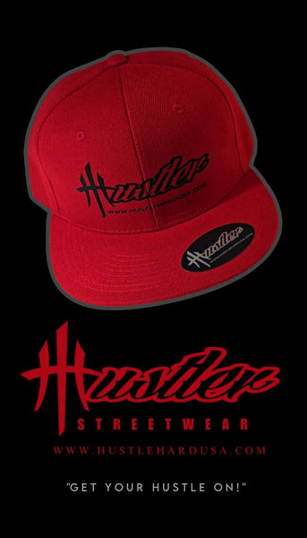 HustleHardUSA "HUSTLER" Branded Retro Style Decky Fitted Lid