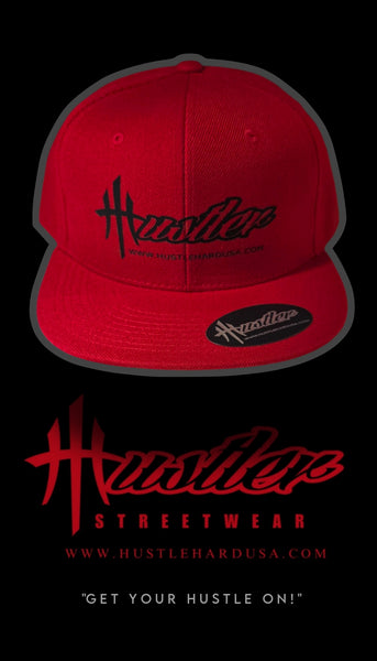 HustleHardUSA "HUSTLER" Branded Retro Style Decky Fitted Lid