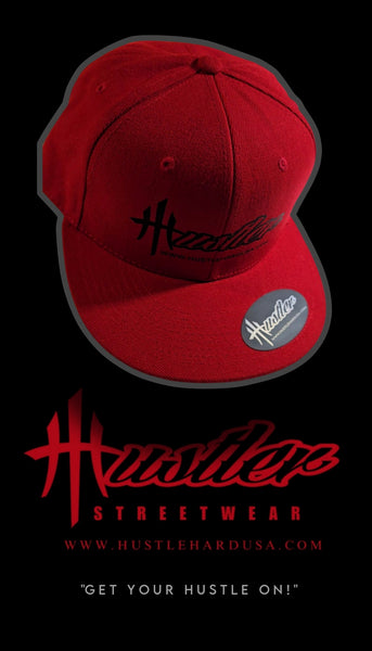 HustleHardUSA "HUSTLER" Branded Retro Style Decky Fitted Lid