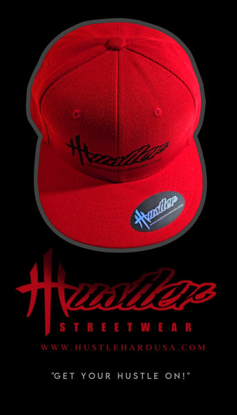 HustleHardUSA "HUSTLER" Branded Retro Style Decky Fitted Lid