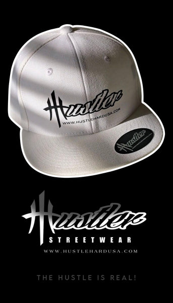 HustleHardUSA "HUSTLER" Branded Retro Style Decky Fitted Lid