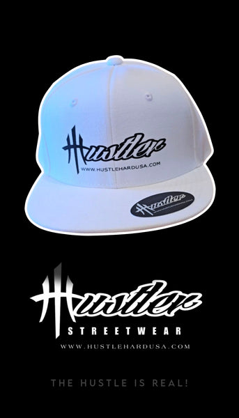 HustleHardUSA "HUSTLER" Branded Retro Style Decky Fitted Lid