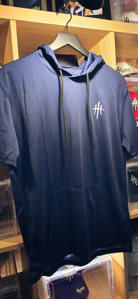 HustleHardUSA SPORT TECH SHORT SLEEVE HOODED SHIRT