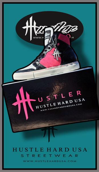 HustleHardUSA "HUSTLER No.7" All Leather Sneaker