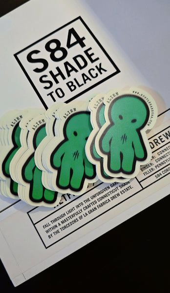 HustleHardUSA ALIEN GLOW STICKER