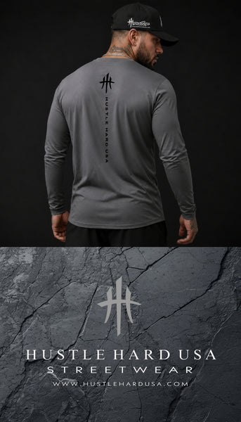 HustleHardUSA Longsleeve Stealth Tee