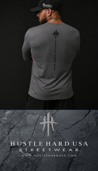 HustleHardUSA Longsleeve Stealth Tee