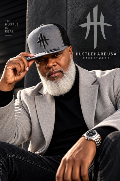HustleHardUSA "SILVERBACK" HUSTLER Snapback