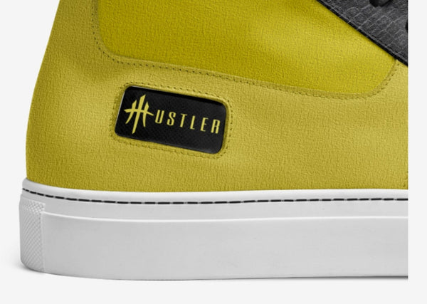 HustleHardUSA "The Yellow Rose of Texas Custom Leather Sneakers