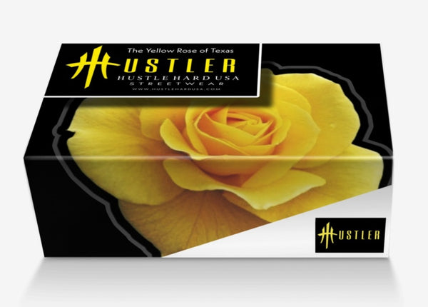 HustleHardUSA "The Yellow Rose of Texas Custom Leather Sneakers