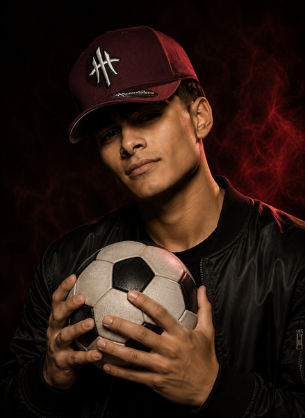 HustleHardUSA Custom Maroon (FlexFit) HUSTLER LID