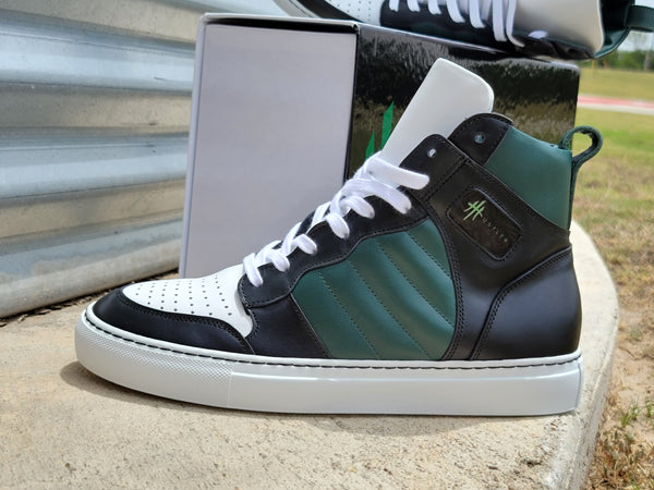 HustleHardUSA "Hustler No. 8" Custom High Top Sneaker