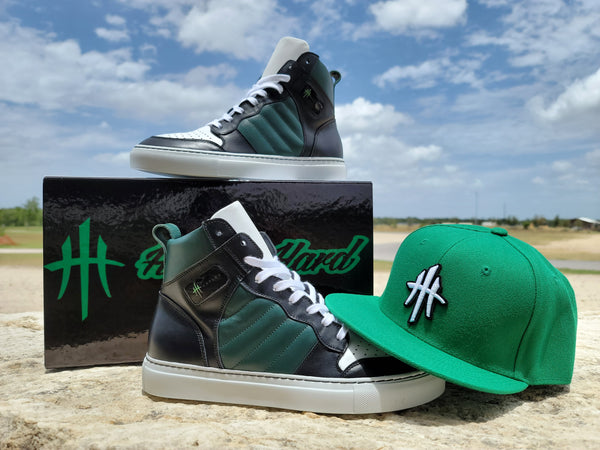 HustleHardUSA "Hustler No. 8" Custom High Top Sneaker