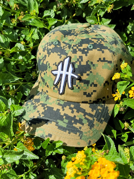 HustleHardUSA Digital Camo Unstructured (Dad Hat).