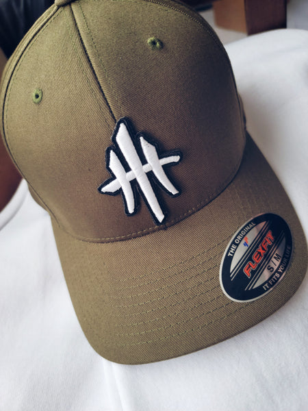 HustleHardUSA OD Green Fitted Lid