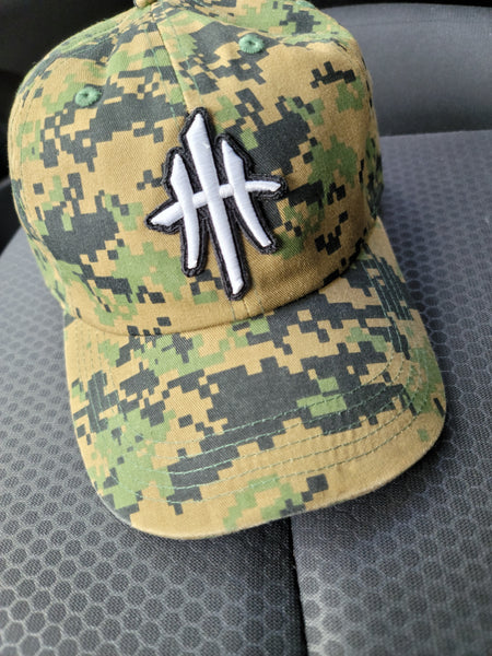 HustleHardUSA Digital Camo Unstructured (Dad Hat).