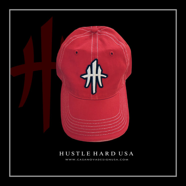 HustleHardUSA Unstructured Workout Lid (Dad Hat)