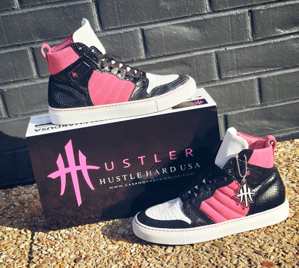 HustleHardUSA "HUSTLER No.7" All Leather Sneaker