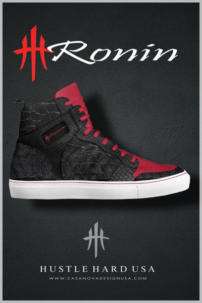 HustleHardUSA "RONIN" Custom Leather Sneakers (Samurai Line)