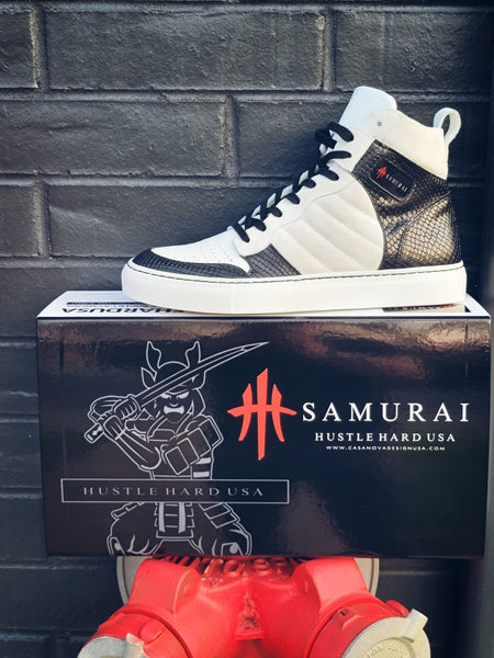 HustleHardUSA SAMURAI (S1) Custom Leather Sneakers