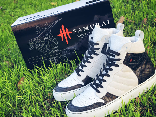 HustleHardUSA SAMURAI (S1) Custom Leather Sneakers