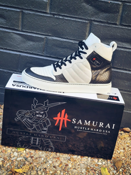 HustleHardUSA SAMURAI (S1) Custom Leather Sneakers