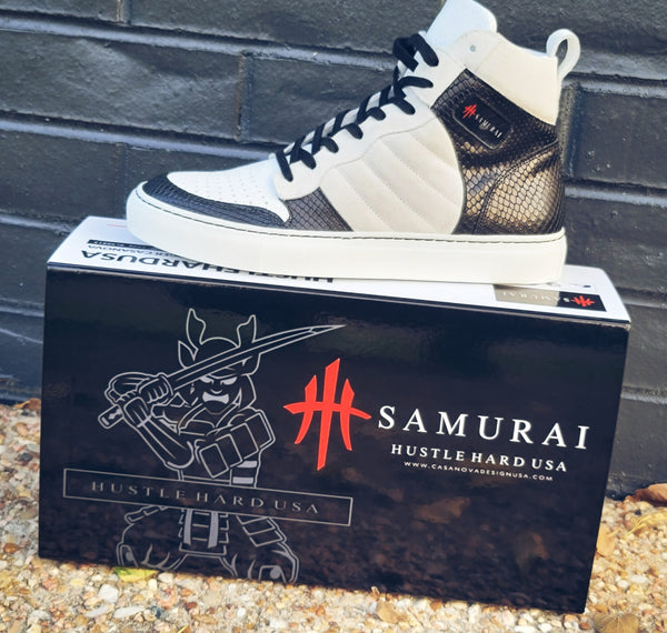 HustleHardUSA SAMURAI (S1) Custom Leather Sneakers