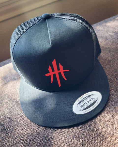 HustleHardUSA CLASSIC Flat Billed Trucker Lid