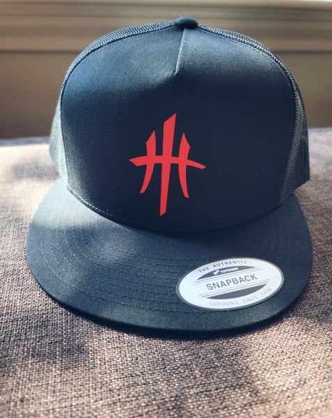 HustleHardUSA CLASSIC Flat Billed Trucker Lid